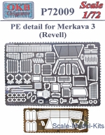 OKB-P72009 PE detail for Merkava 3 (Revell)