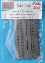 OKB-S48026 Tracks for M4 family, T54E1 with two extended end connectors, type 1
