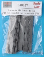 OKB-S48027 Tracks for M4 family, T54E2 with two extended end connectors, type 1