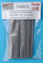 OKB-S48035 Tracks for M4 family, T48 with two extended end connectors, type 1