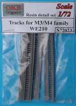 Detailing set: Tracks for M3/M4 family, WE210, OKB Grigorov, Scale 1:72