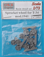 OKB-S72081 Sprocket wheel for T-34,mod.1941 (6 pcs)