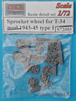 OKB-S72085 Sprocket wheel for T-34,mod.1943-45, type 1 (6 psc)