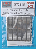 OKB-S72115 Photoetched set: Grousers for T-34 winter tracks