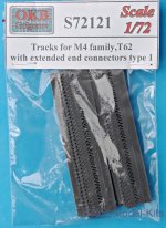 OKB-S72121 Tracks for M4 family, T62 with extended end connectors, type 1