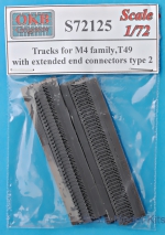 OKB-S72125 Tracks for M4 family, T49 with extended end connectors, type 2