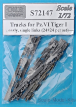 Detailing set: Tracks for Pz.VI Tiger I, early (24+24 per set), OKB Grigorov, Scale 1:72
