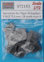 OKB-S72153 Sprockets for Tiger II,Jagtiger,E50,E75, Lowe, 18 tooth, type 2