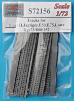 Detailing set: Tracks for Tiger II,Jagtiger,Panther II,E50,E75,Lowe, Kgs73/800/152, OKB Grigorov, Scale 1:72