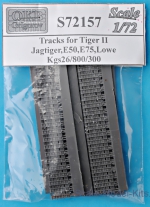 Detailing set: Tracks for Tiger II,Jagtiger,Panther II,E50,E75,Lowe, Kgs26/800/300, OKB Grigorov, Scale 1:72