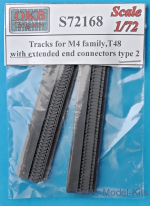 OKB-S72168 Tracks for M4 family, T48 with extended end connectors, type 2