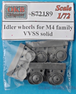 OKB-S72189 Idler wheels for M4 family, VVSS solid (12 per set)