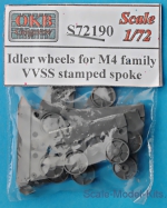 OKB-S72190 Idler wheels for M4 family, VVSS stamped spoke (12 per set)