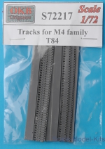Detailing set: Tracks for M4 family, T84, OKB Grigorov, Scale 1:72