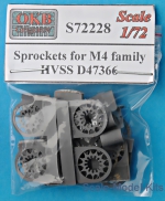 OKB-S72228 Sprockets for M4 family,HVSS D47366 (6 pcs)