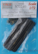Detailing set: Tracks for M1 Abrams, T158 with ice cleats, OKB Grigorov, Scale 1:72
