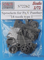 OKB-S72262 Sprockets for Pz.V Panther, 18 tooth, type 1