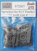 OKB-S72267 Sprockets for Pz.V Panther, 17 tooth, type 4