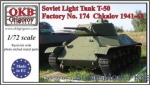 OKB-V72032 Soviet Light Tank T-50, Factory No. 174  Chkalov, 1941-42