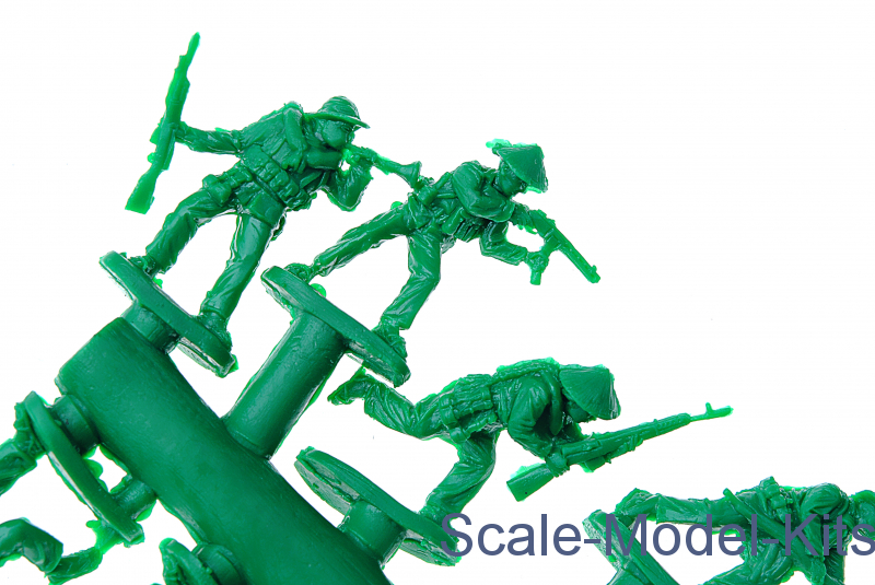 USMC In Vietnam (Early War) – 1/72 Scale Plastic Figures By Orion (48 Pcs, 12 Poses)