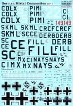 Decals / Mask: Wet decal for German Mistel "Composites 72", part 1, Print Scale, Scale 1:72
