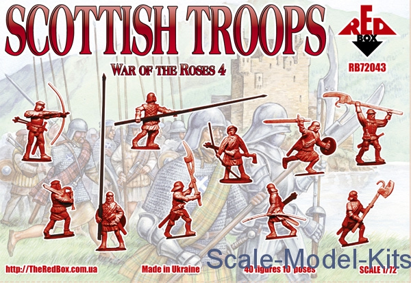 Red Box 1/72 Scottish Troops War of the Roses 4 # 72043 
