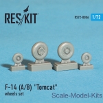 Detailing set: Wheels set for F-14 (A/B) Tomcat (1/72), Reskit, Scale 1:72