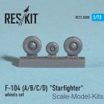 RS72-0008 Wheels set for F-104 (A/B/C/D) Starfighter (1/72)