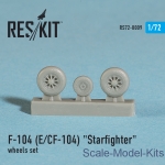 RS72-0009 Wheels set for F-104 (E) and CF-104 Starfighter (1/72)