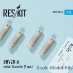 RS72-0014 Rocket Launcher B8V20-А (4 pcs) (1/72)