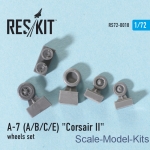 Detailing set: Wheels set for A-7 (A/B/C) Corsar II (1/72), Reskit, Scale 1:72