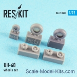 Detailing set: Wheels set for UH-60 (all versions), Reskit, Scale 1:72