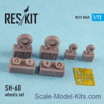 Detailing set: Wheels set for SH-60 (all versions), Reskit, Scale 1:72