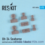 RS72-0054 Wheels set for Uh-34 Seahorse / Westland Wessex (NAVY versions)