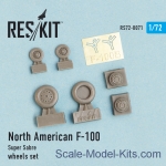 RS72-0071 Wheels set for North American F-100 