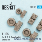 RS72-0076 Wheels set for Republic F-105 (A, B, C, D) 