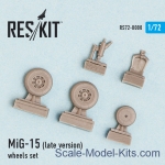 RS72-0080 Wheels set for MiG-15 (late version)