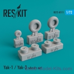RS72-0111 Wheels set for Yak-1 / Yak-3