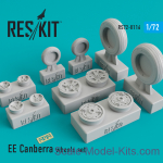 RS72-0116 Wheels set for EE Canberra