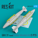 RS72-0119 GBU 31 Bomb (2 pcs) (A-10, B-1, B-2, B-52, F-16, F-15, F-35)