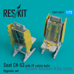 RSU72-0012 Upgrade Set for CH-53 Seat with PE Safety Belts