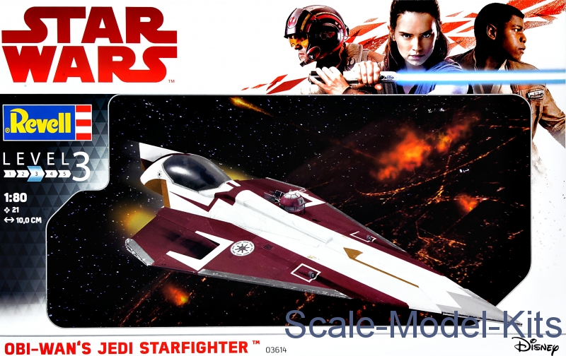Level 3 NEU Obi-Wan's Jedi Starfighter Revell Star Wars Modellbausatz 1:80 
