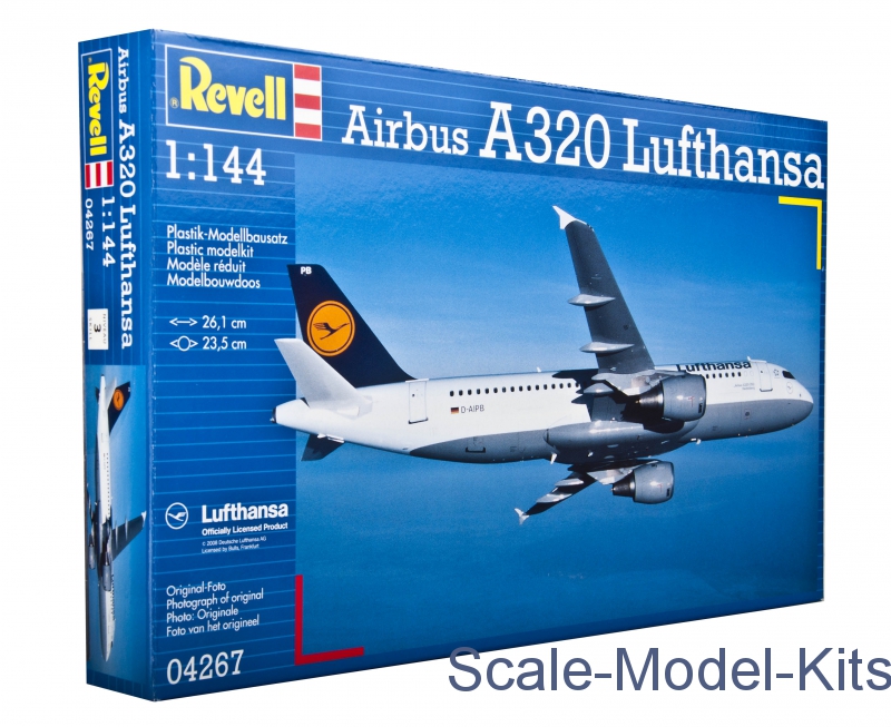 revell airbus a320 lufthansa plastic scale model kit in 1 144