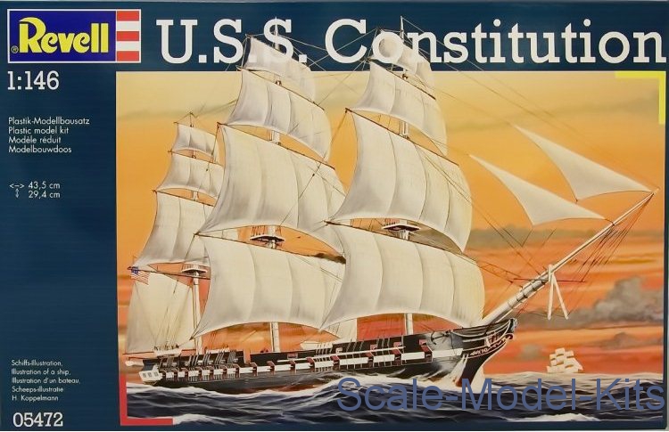 Revell Reve05472 U.S.S Constitution 1//146
