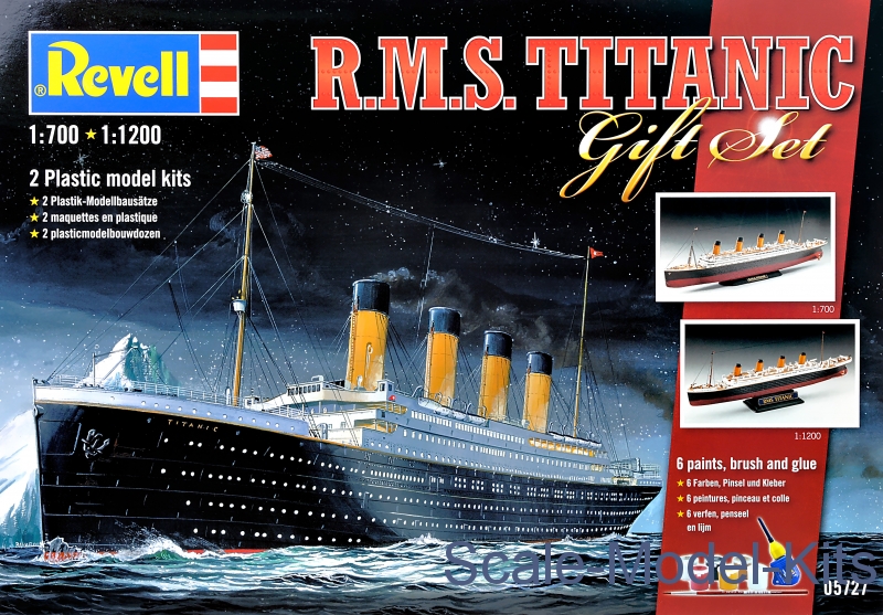 Revell RMS "Titanic", gift set plastic scale model kit in 11200