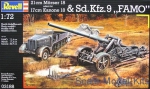 RV03188 21cm Mörser 18 or 17cm Kanone 18 & Sd.Kfz.9 Famo