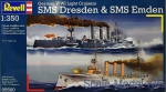RV05500 German WWI Cruisers SMS Dresden & SMS Emden