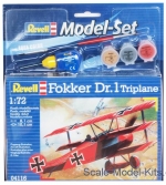 RV64116 Gift set Fokker DR.1 Triplane