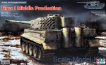 Tank: Tiger I Middle Production with full Interior, Rye Field Model, Scale 1:35