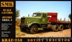 Civil trucks: KrAZ-258 Soviet tractor, SMK, Scale 1:87